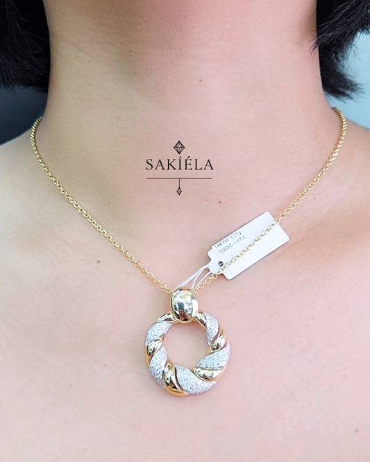 Twisted Donut Pendant - 1.67cts