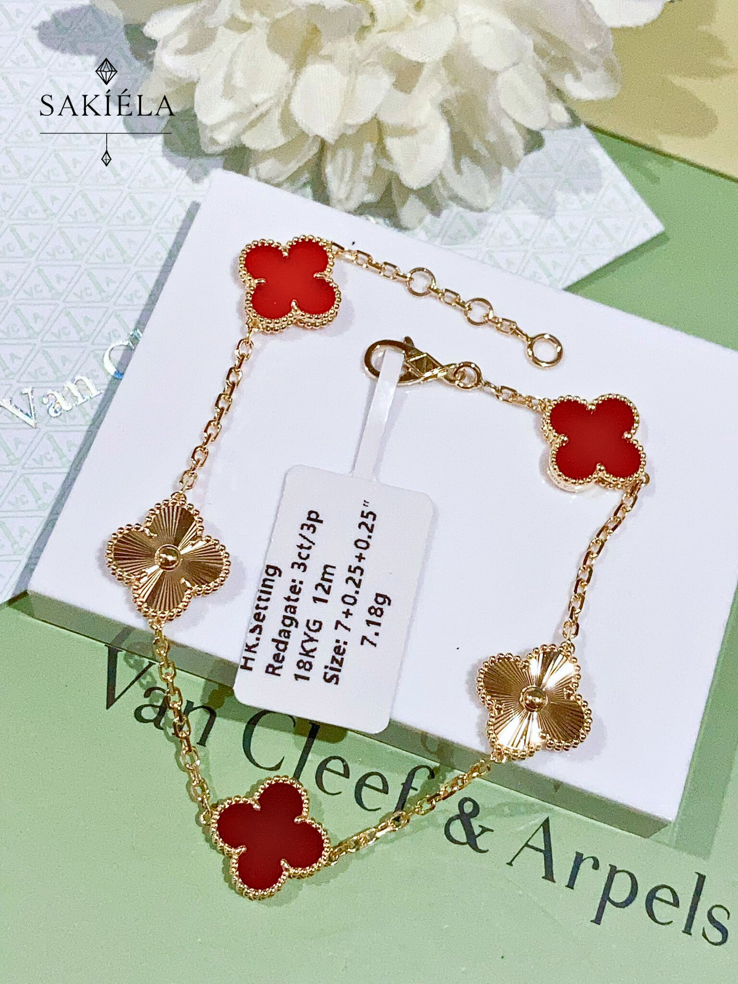 Van Cleef & Arpels Alhambra 5 Motif Bracelet