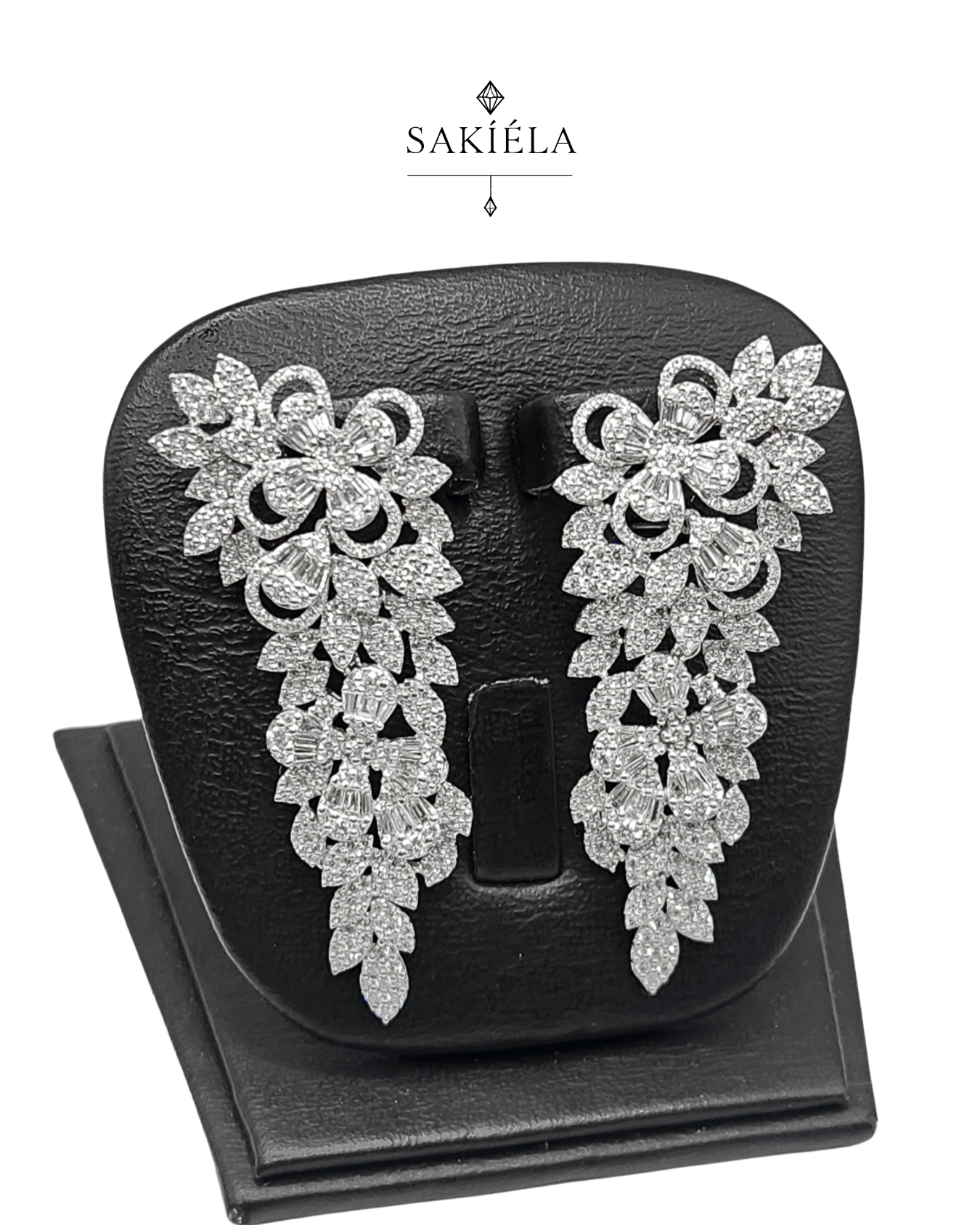 Elegant Drop Earrings - 6.376cts