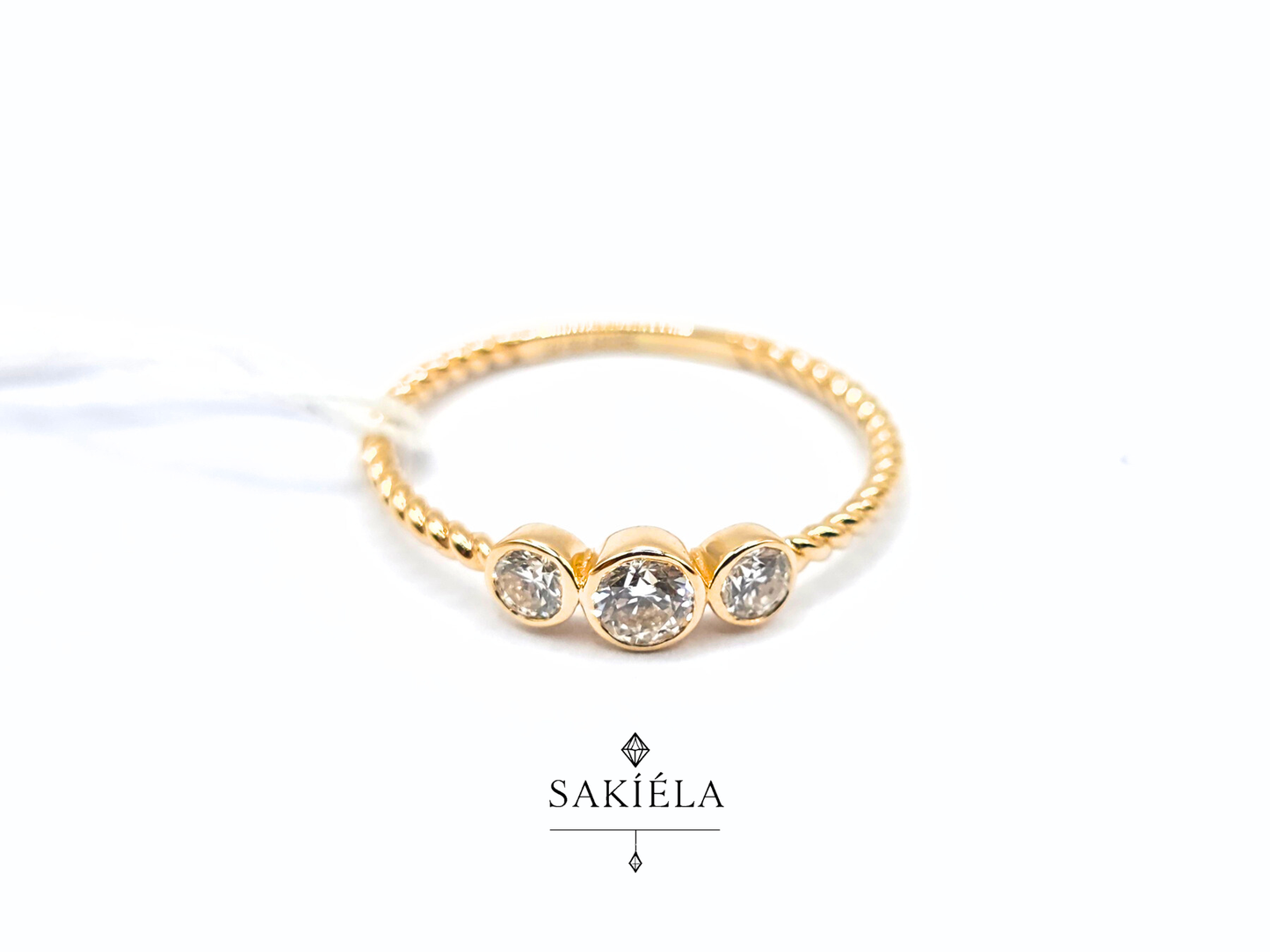 Three Stones Ring - 0.363cts