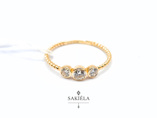 Three Stones Ring - 0.363cts