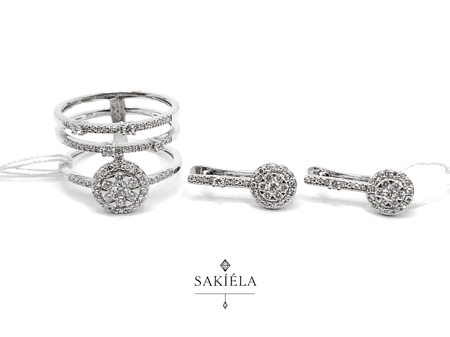 Diamond Ring & Earrings Set 73