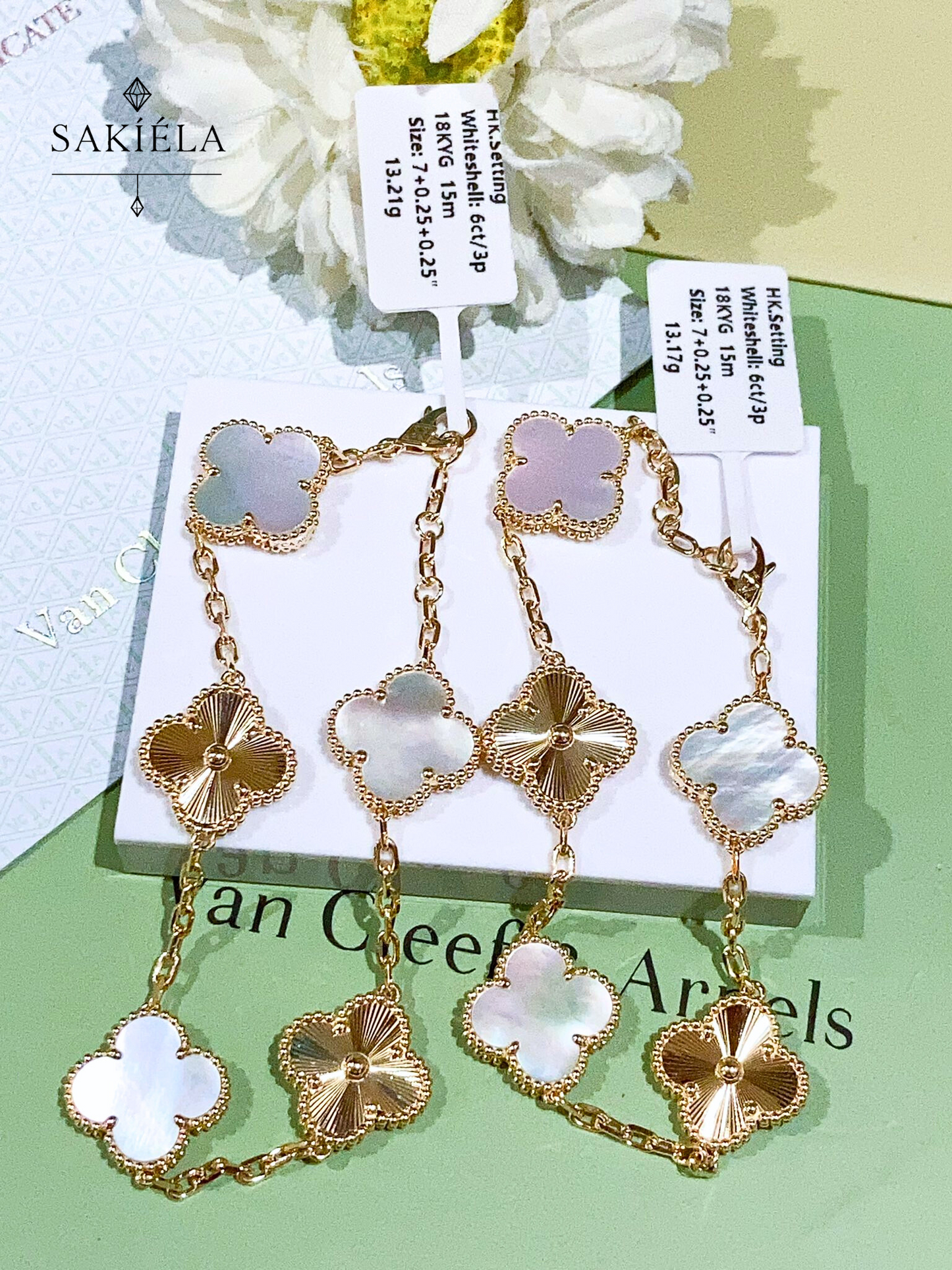 Van Cleef & Arpels Alhambra 5 Motif Bracelet