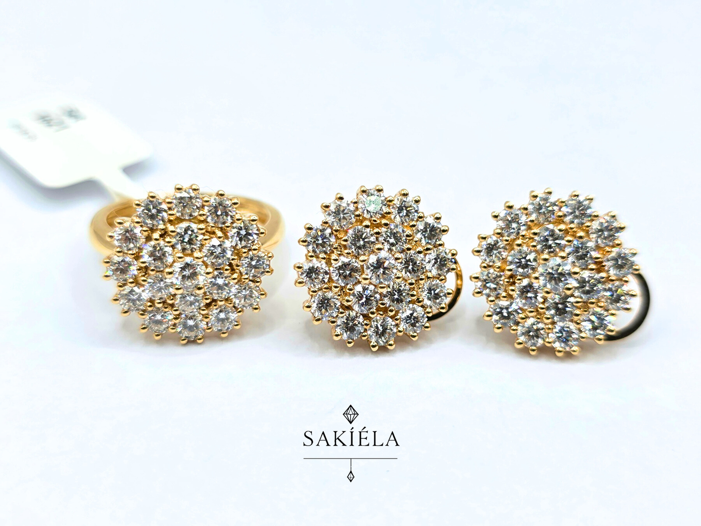 Diamond Ring & Earrings Set 34