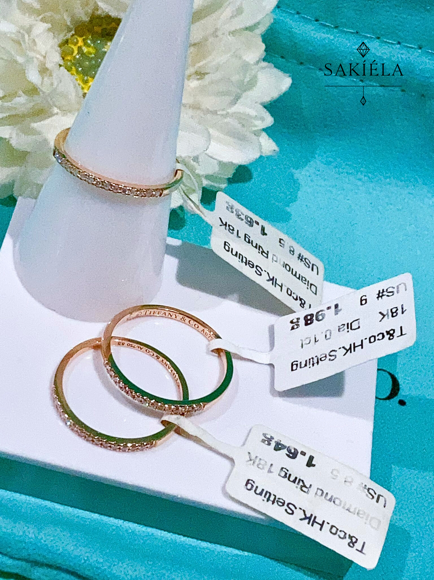 Tiffany Setting Wedding Band (Rose Gold)