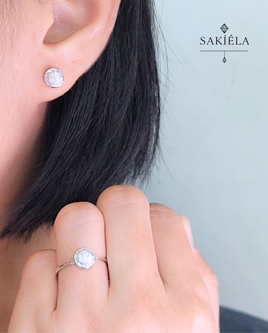 Diamond Ring & Earrings Set 18