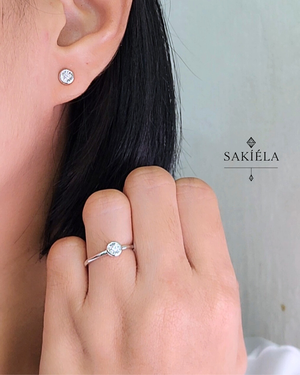 Diamond Ring & Earrings Set 50