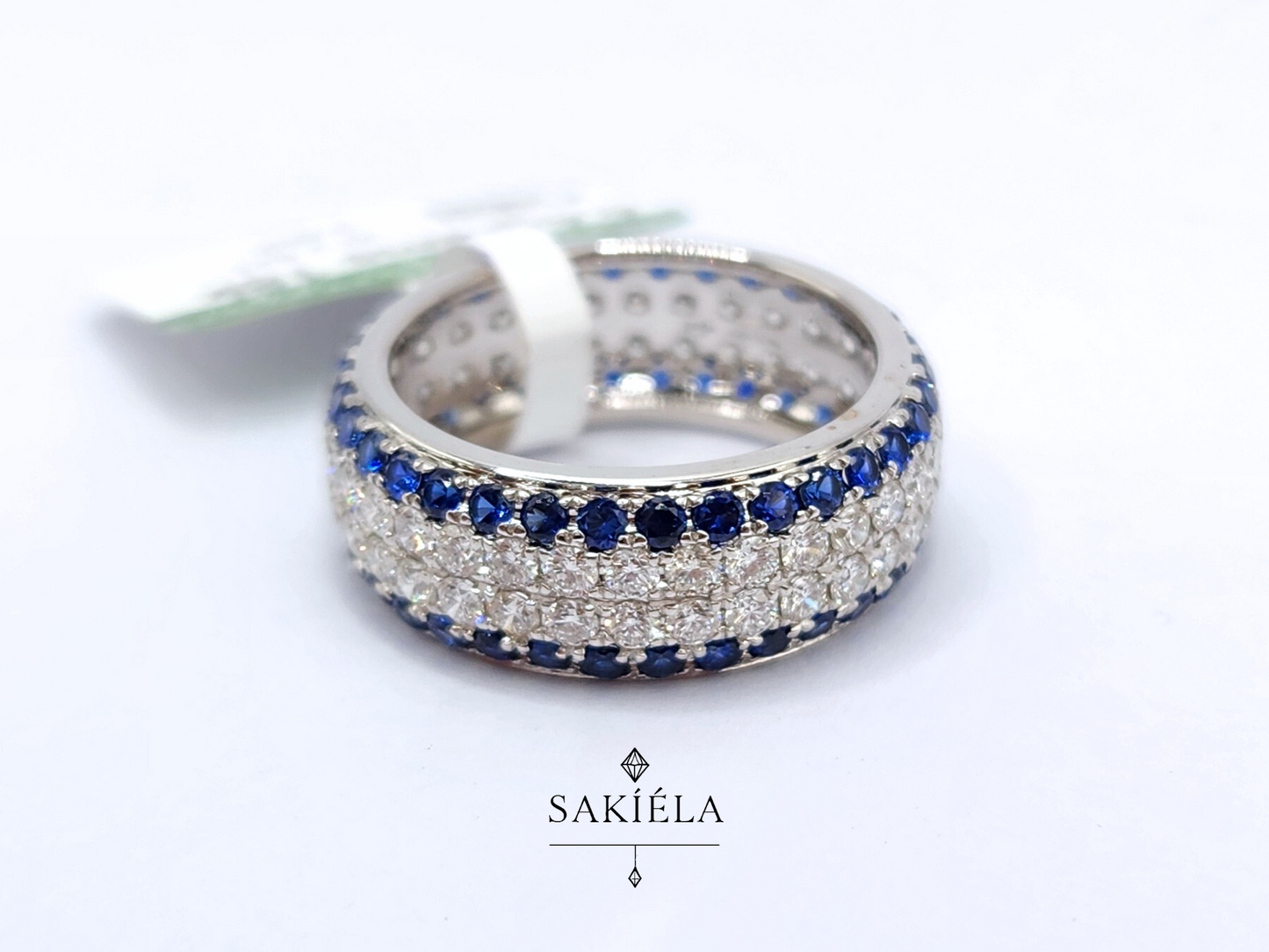 Diamond Blue Eternity Ring