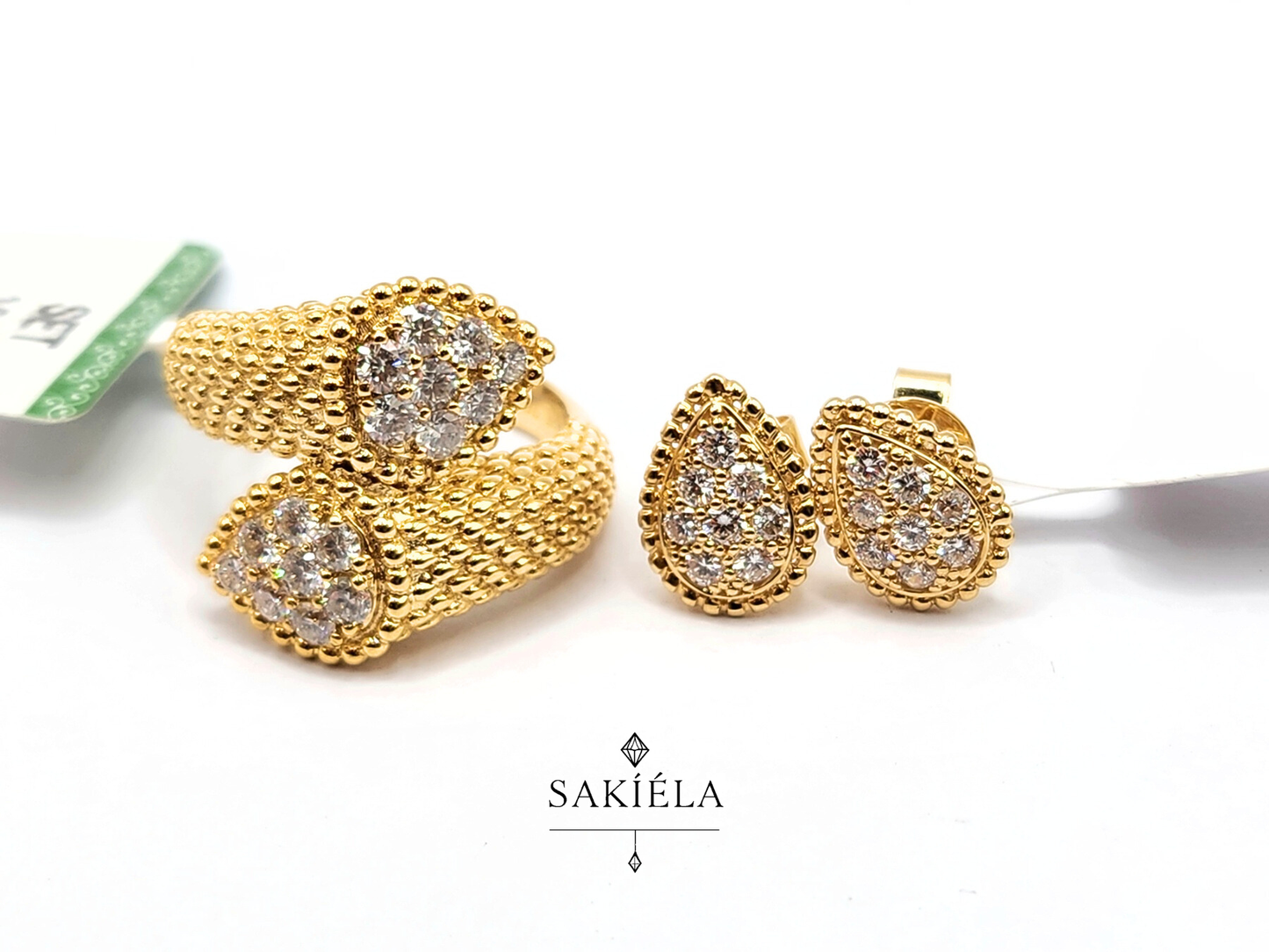 Diamond Ring & Earrings Set 20