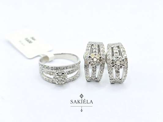 Diamond Ring & Earrings Set 38