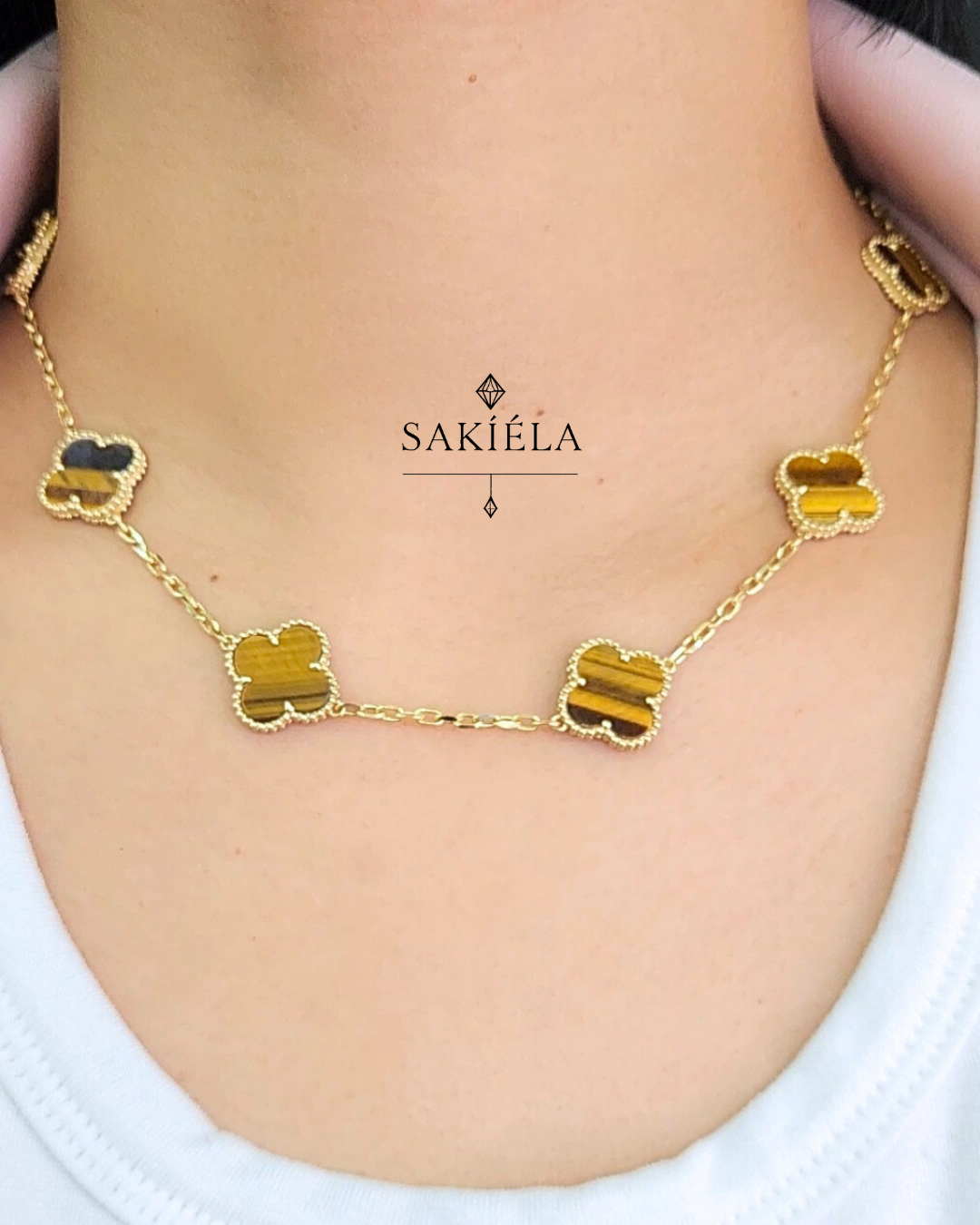 Van Cleef & Arpels' Alhambra Necklace and Bracelet