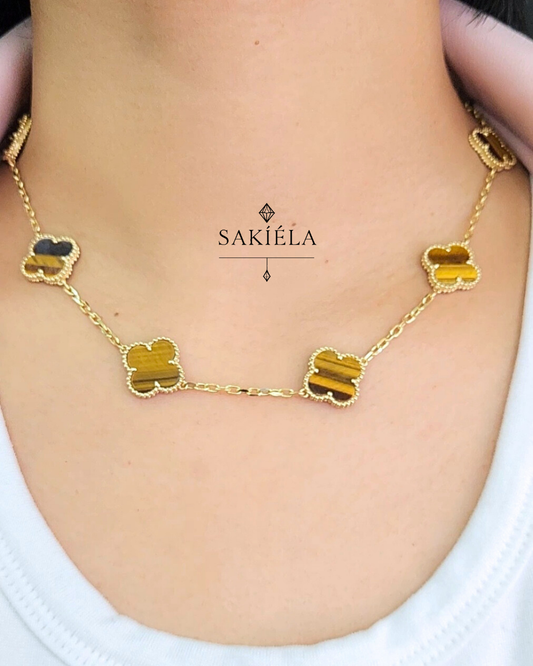 Van Cleef & Arpels' Alhambra Necklace and Bracelet