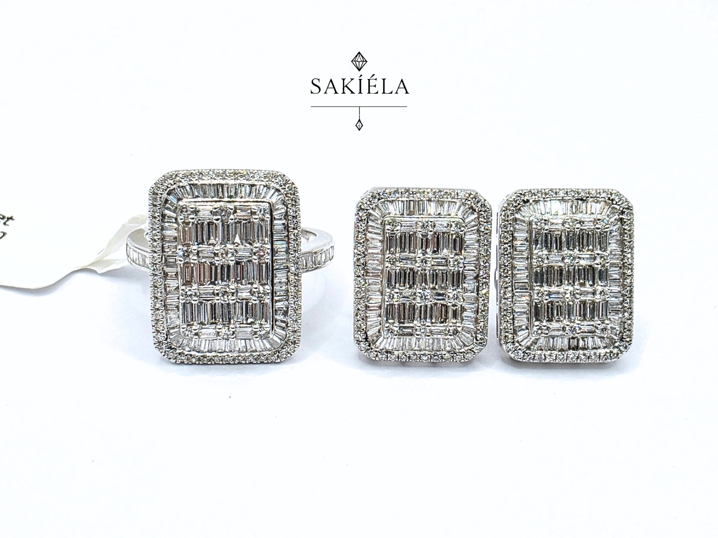 Diamond Ring & Earrings Set 26