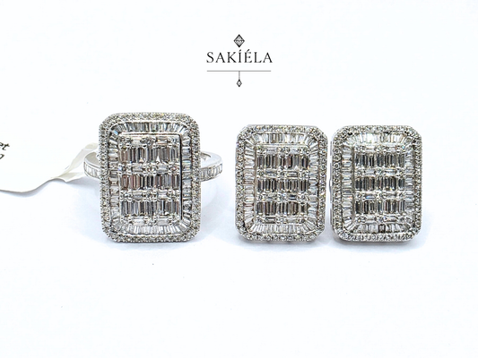 Diamond Ring & Earrings Set 26