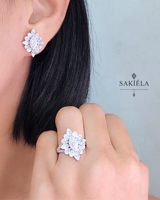 Diamond Ring & Earrings Set 46