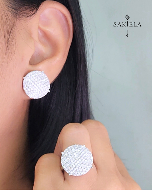 Diamond Ring & Earrings Set 90