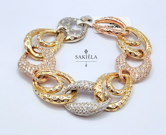 Tri-Color Bracelet - 9cts