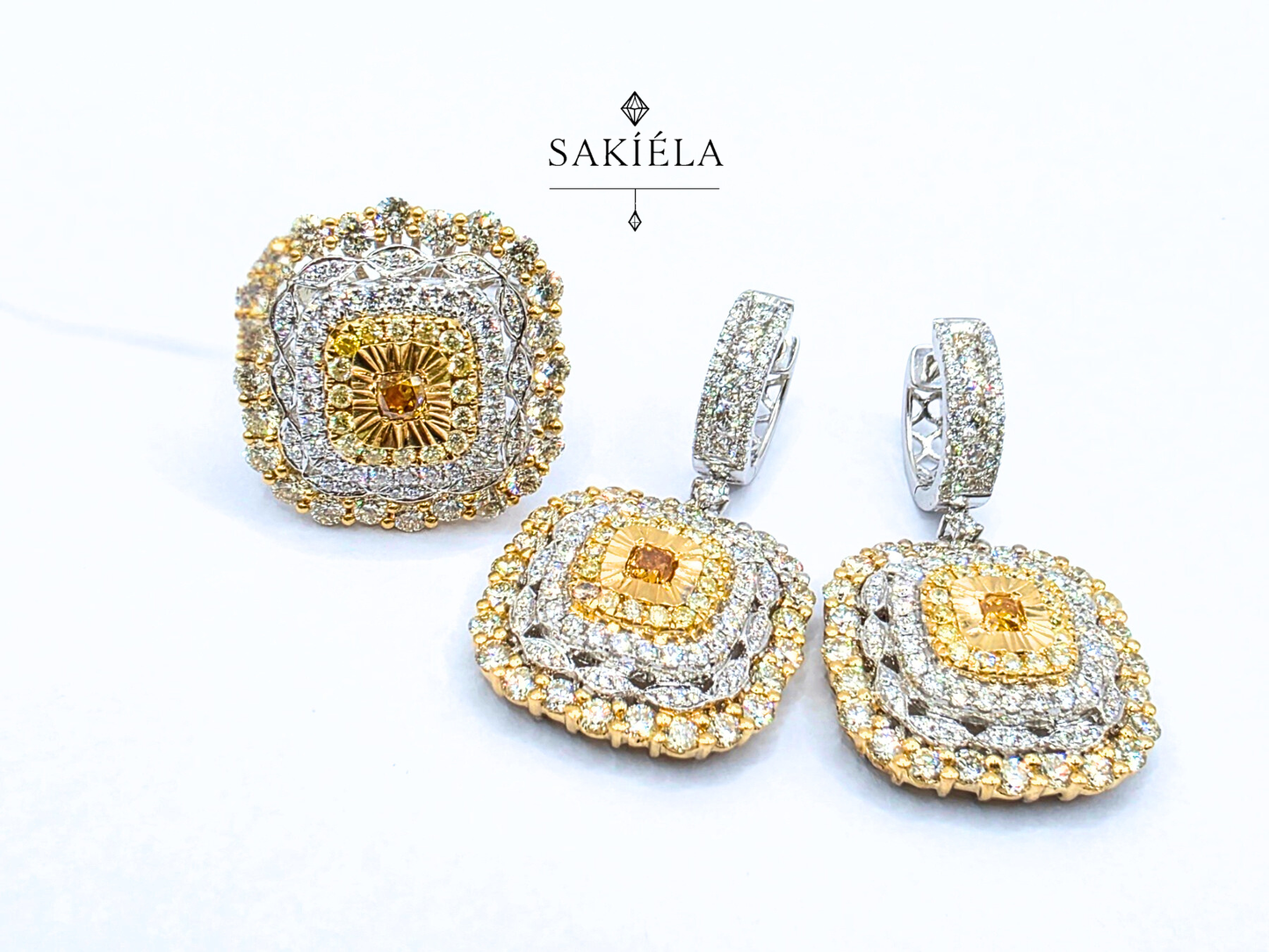 Diamond Ring & Earrings Set 25