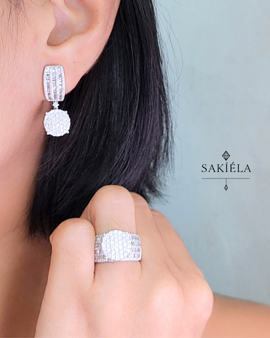 Diamond Ring & Earrings Set 43