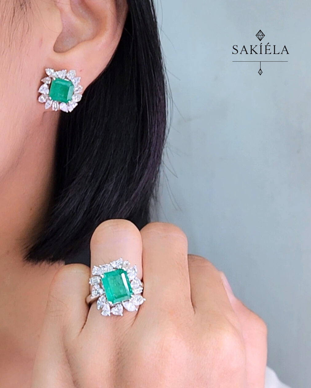 Diamond Ring & Earrings Set 31