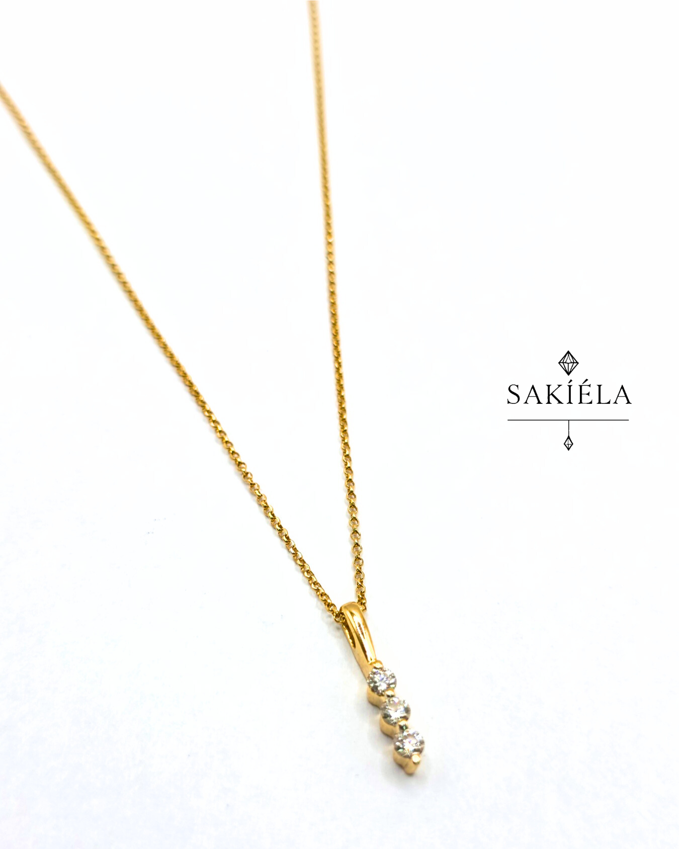 Drop Pendant Necklace - 0.15cts