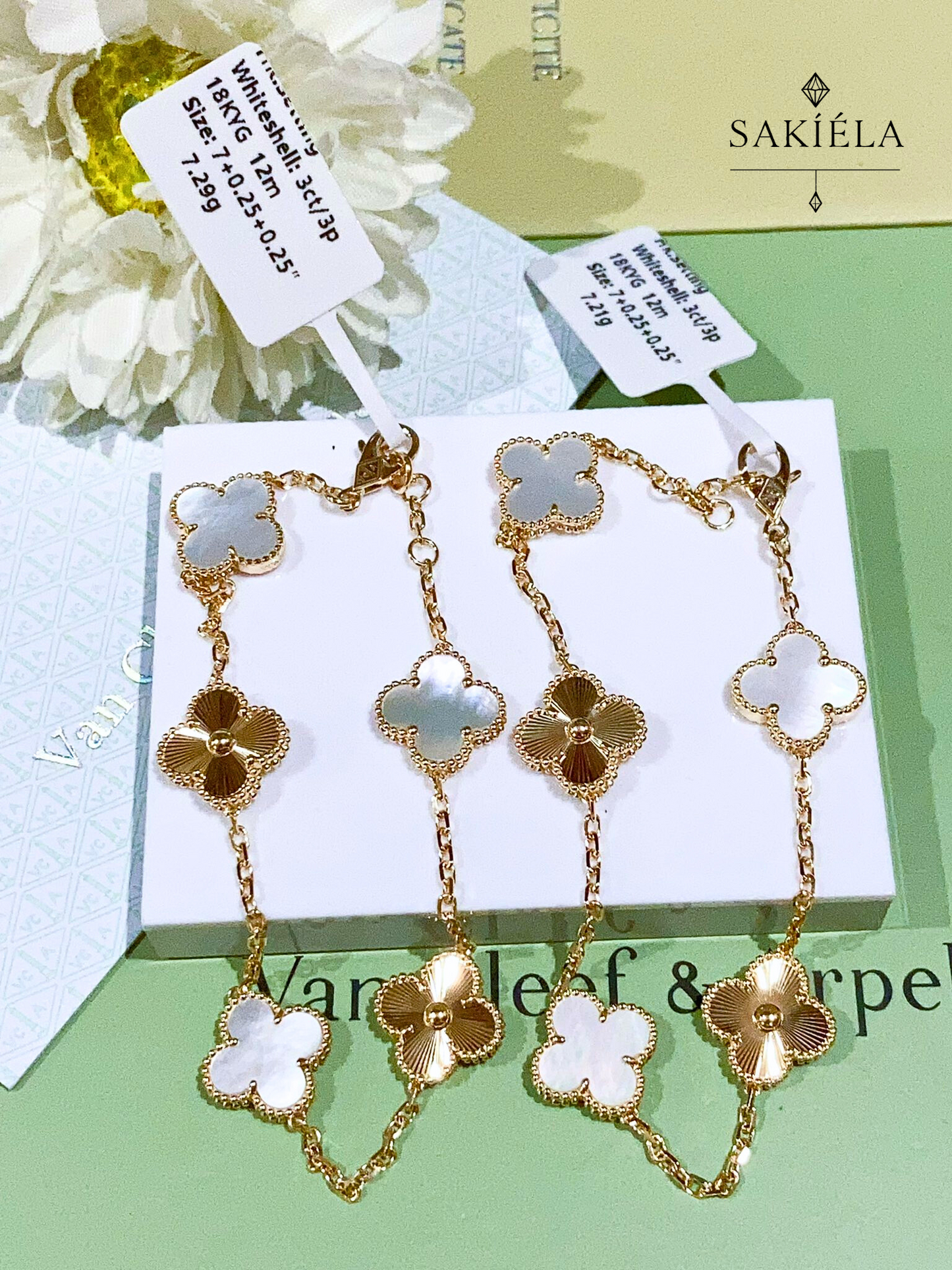 Van Cleef & Arpels Alhambra 5 Motif Bracelet