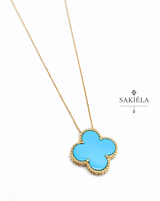 Clover Motif Necklace - 0.924cts