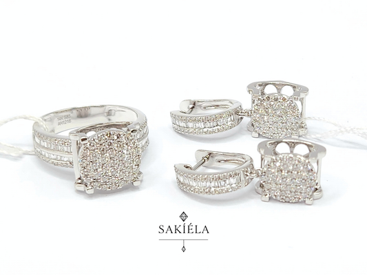 Diamond Ring & Earrings Set 38
