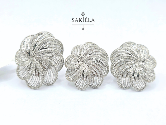 Diamond Ring & Earrings Set 44