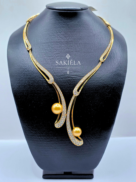 Diamond Necklace - 15cts (Southsea Pearl)