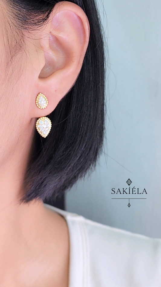 Diamond Earrings - 0.73cts