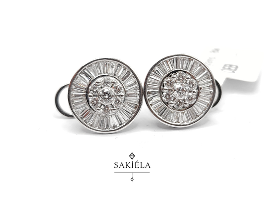 Circle Earrings - 2.5cts