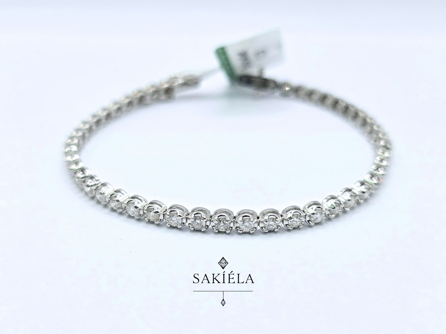 Diamond Beaded Tennis Bracelet