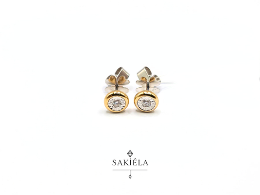 Stud Earrings - 0.070cts