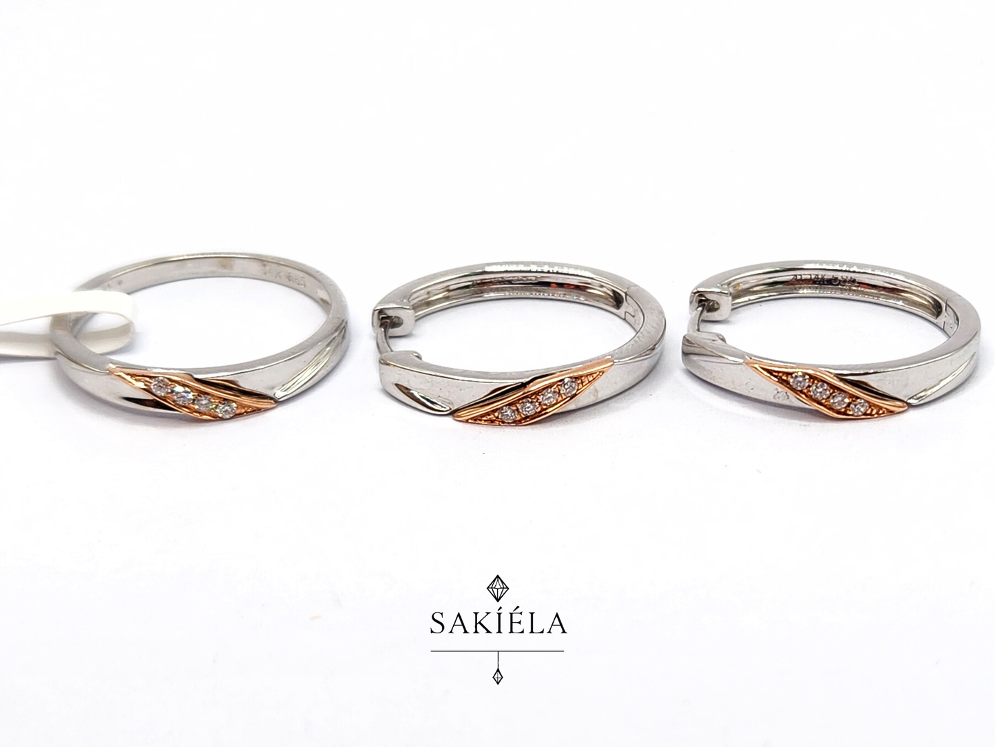 Diamond Ring & Earrings Set 19