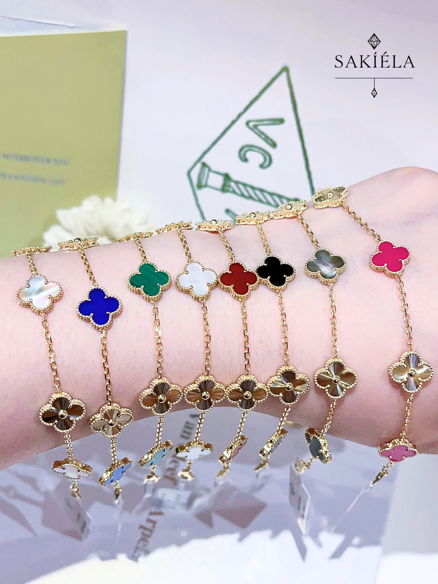 Van Cleef & Arpels Alhambra 5 Motif Bracelet