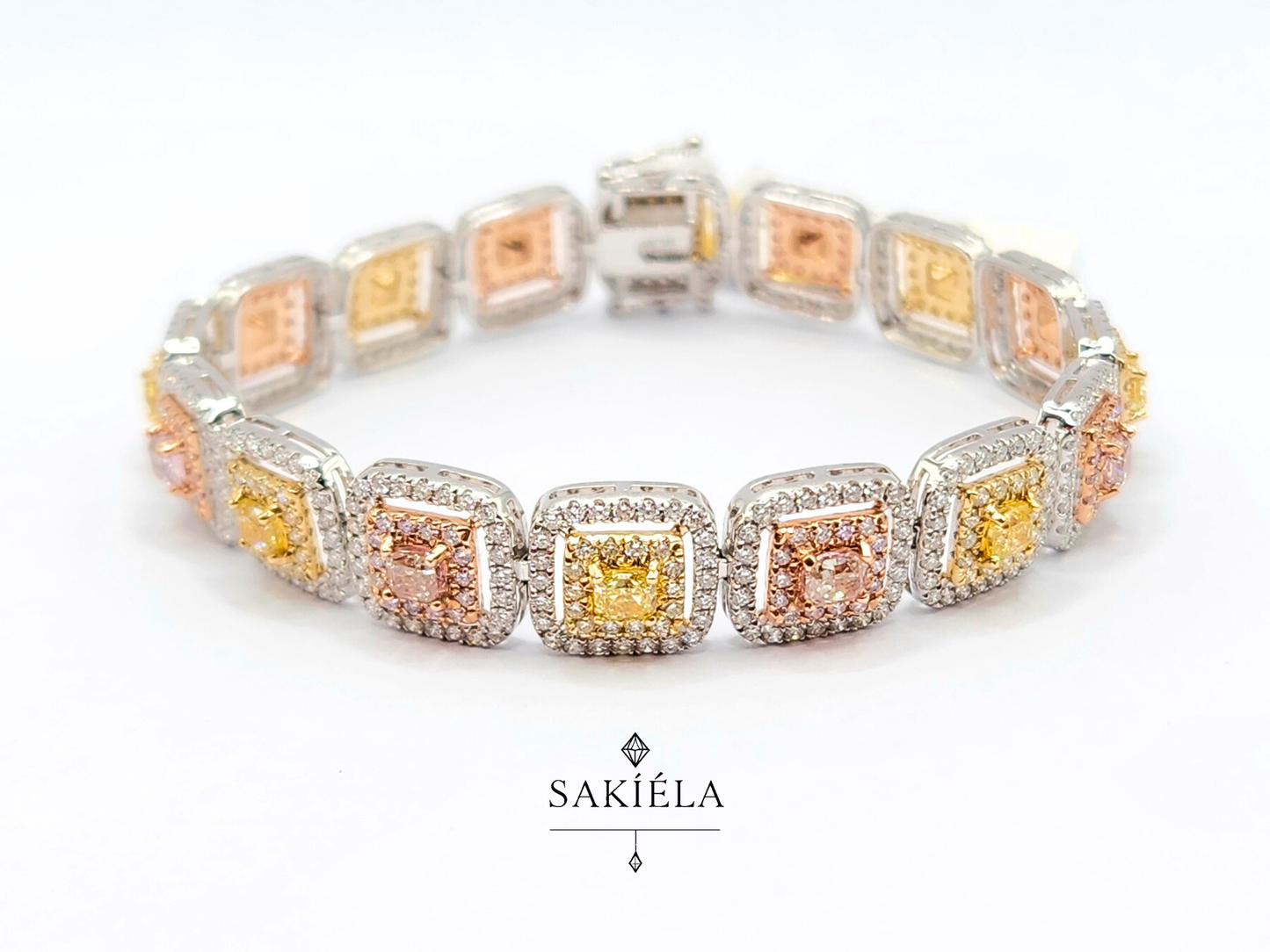 Fancy Colored Bracelet - 6.79cts