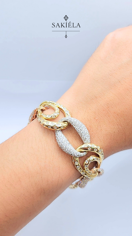 Tri-Color Bracelet - 9cts