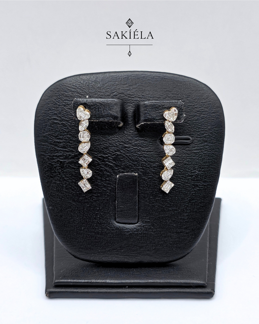 Drop earrings - 0.72cts