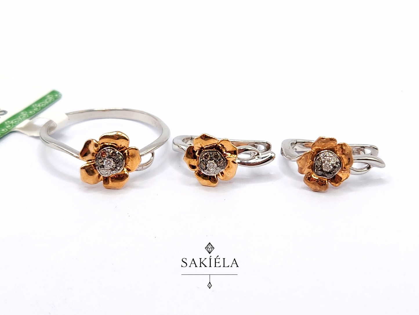 Diamond Ring & Earrings Set 12