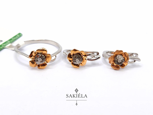 Diamond Ring & Earrings Set 12