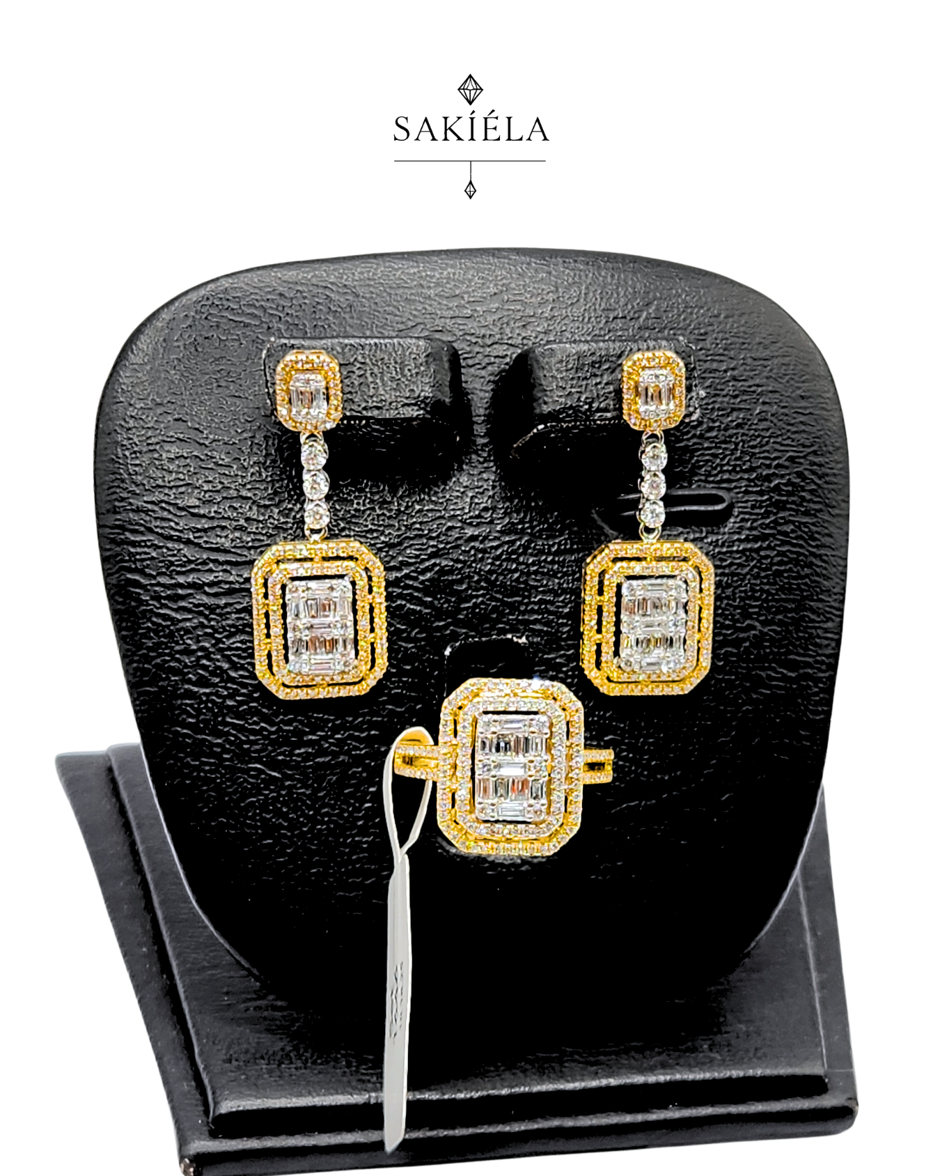 Diamond Ring & Earrings Set 63