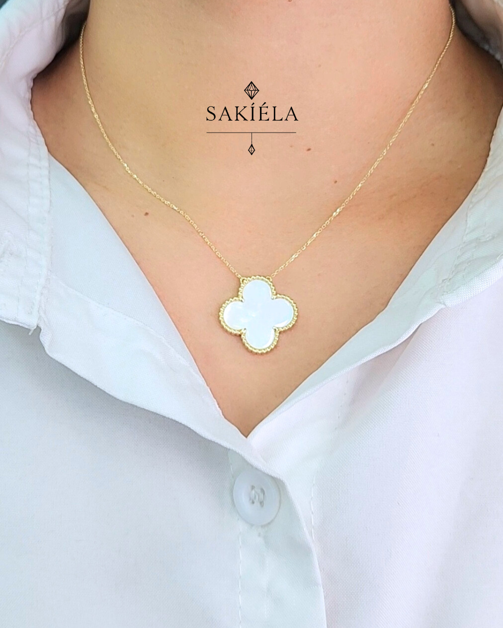 Clover Motif Necklace - 0.93cts