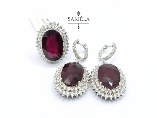 Diamond Ring & Earrings Set 32