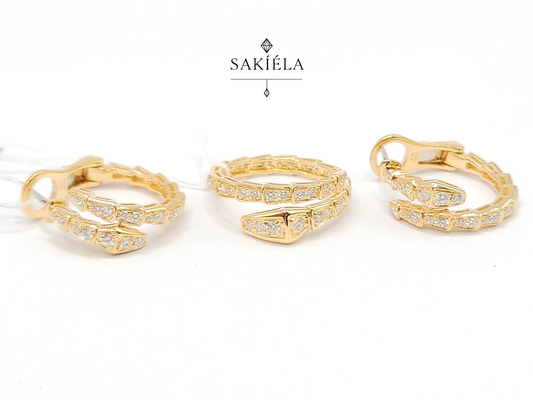 BVLGARI Serpenti Ring & Earrings Set