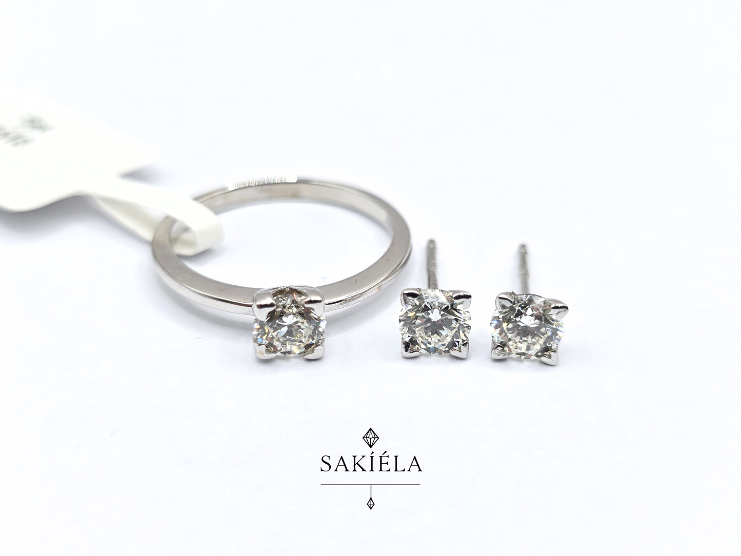 Diamond Ring & Earrings Set 35