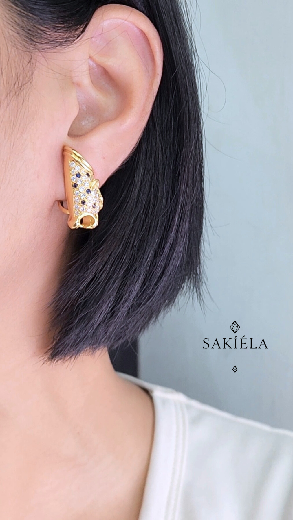 Panther Earrings - 2cts