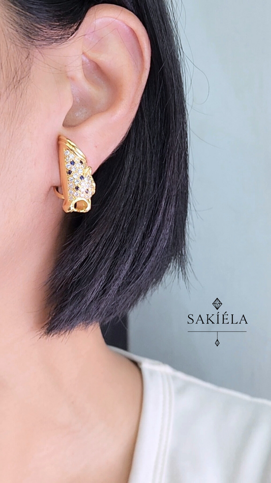 Panther Earrings - 2cts