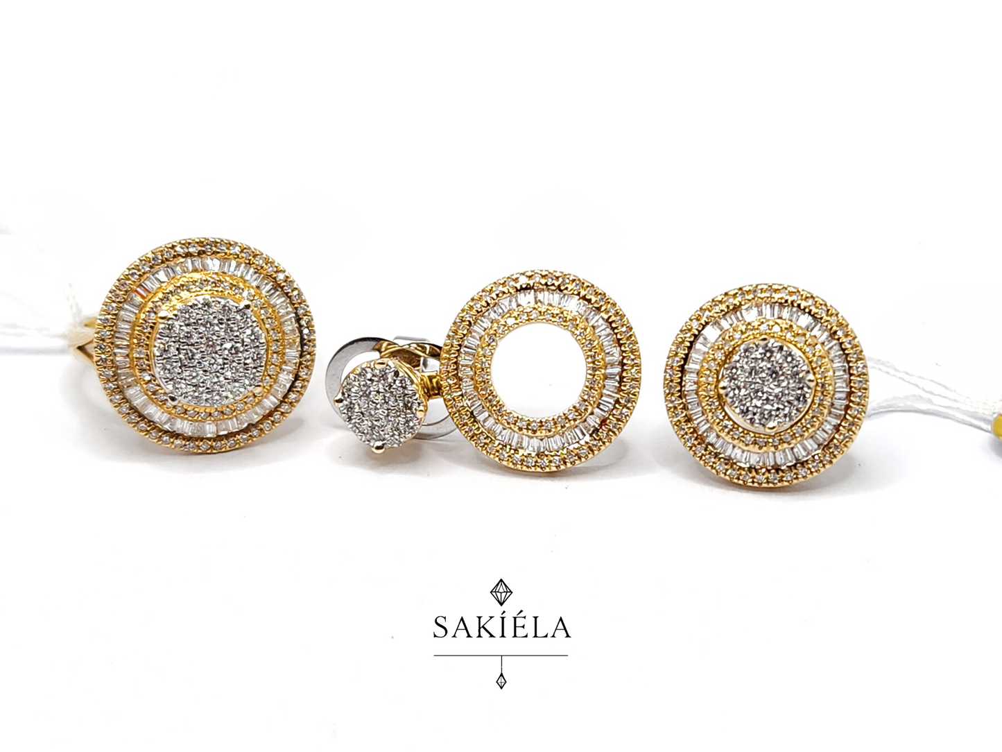Diamond Ring & Earrings Set 92