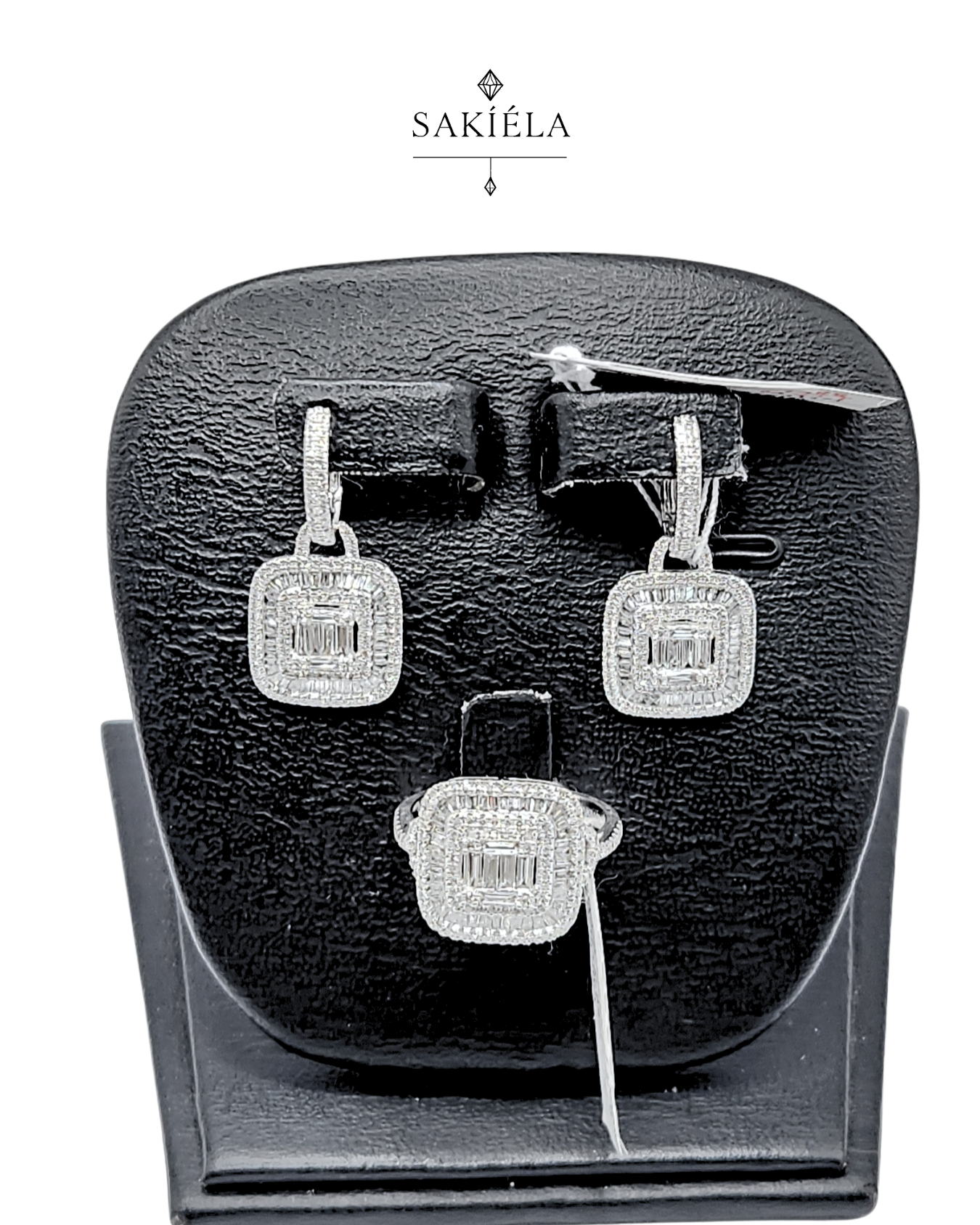 Diamond Ring & Earrings Set 88